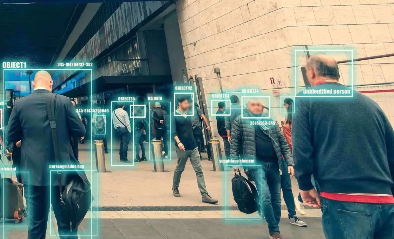 Surveillance camera system monitoring urban environment